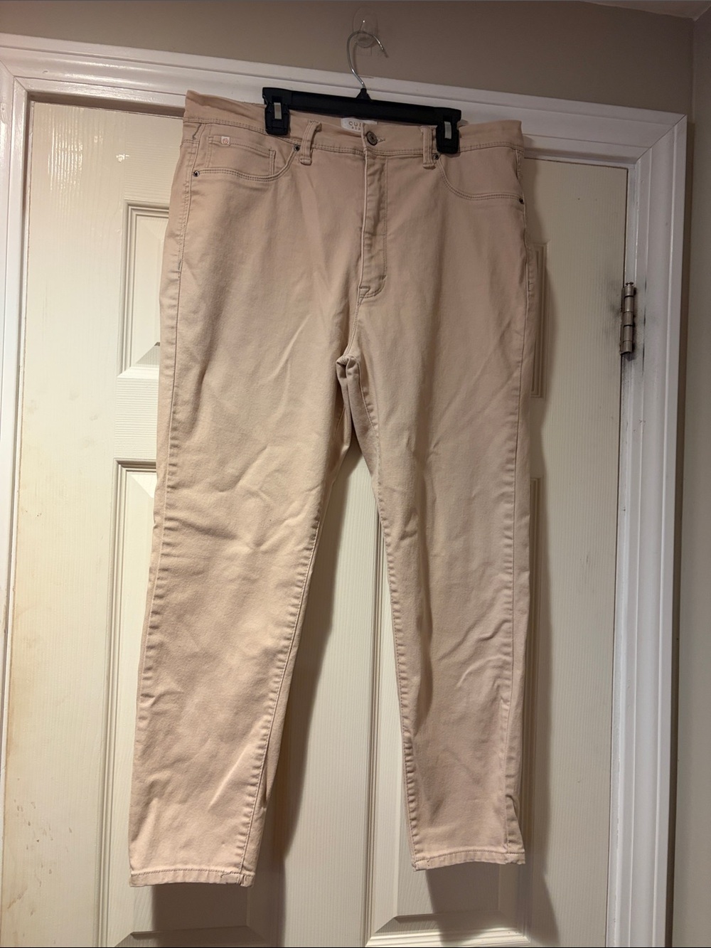 Curve Appeal Minimalist Jeggings in Beige 14